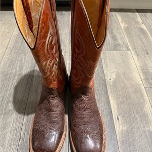 Old West Brown Cowboy Boots Classic Western Design